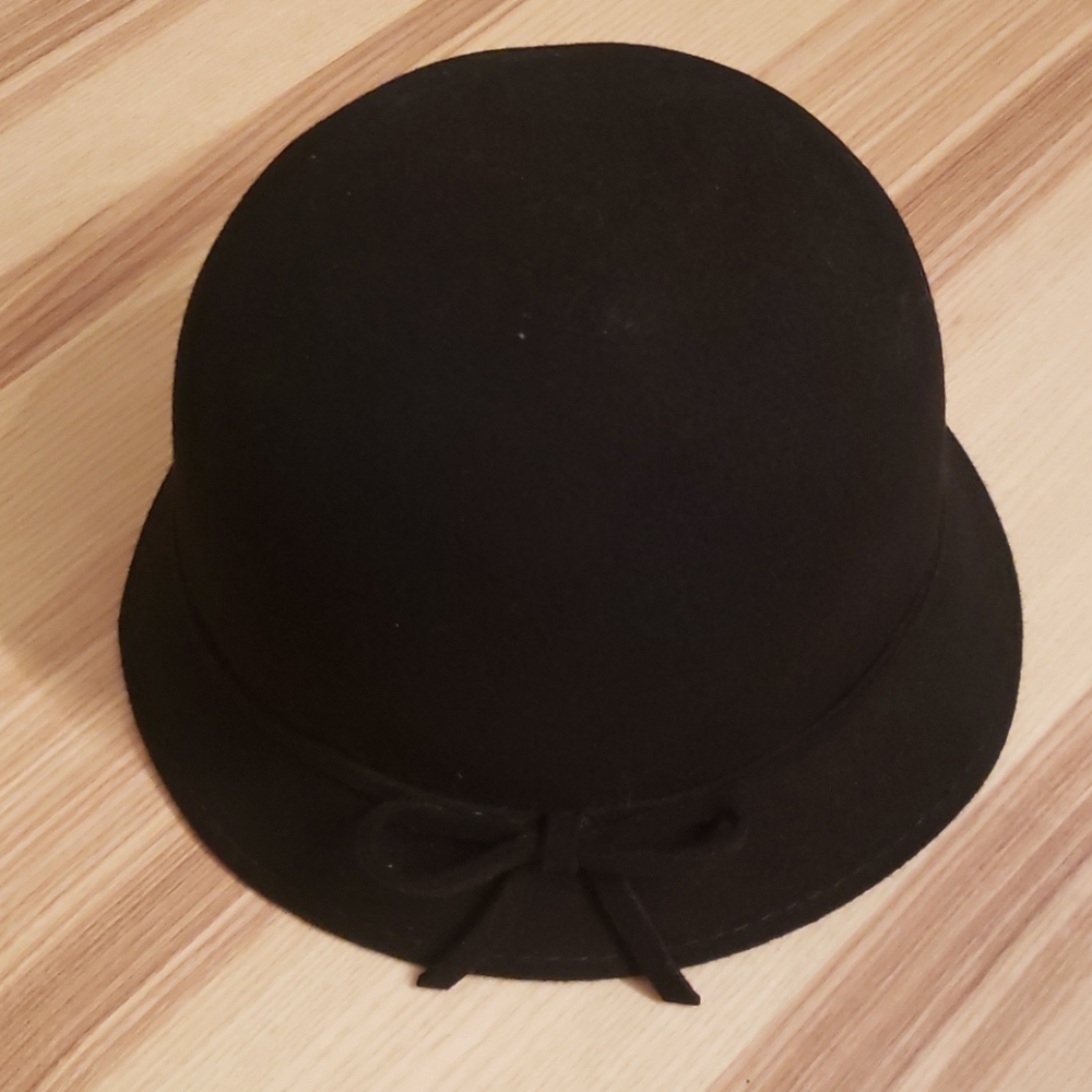 Black Wool Bucket Hat
